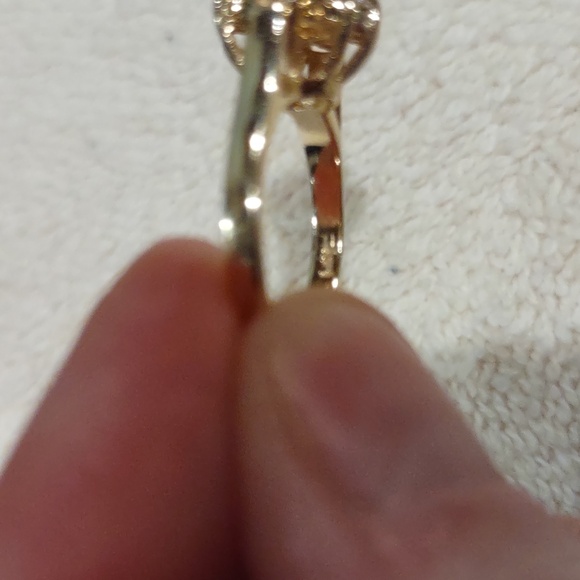 Yellow Sapphire, Natural Diamond Ring Set In 14kt Yellow Gold - Picture 7 of 11